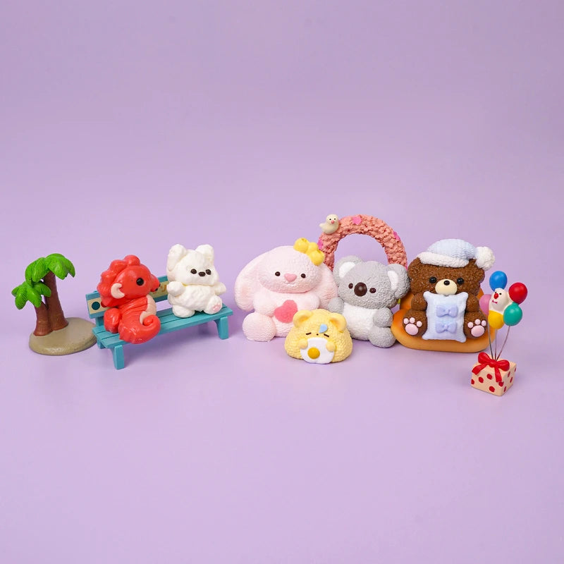 Pawtoto Little Cute Animals Series Squishy Toy Handmade Food Grade Silicon Creamy Clay Feel Soft Quick Rebound