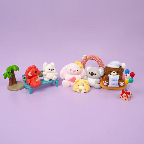 Pawtoto Little Cute Animals Series Squishy Toy Handmade Food Grade Silicon Creamy Clay Feel Soft Quick Rebound
